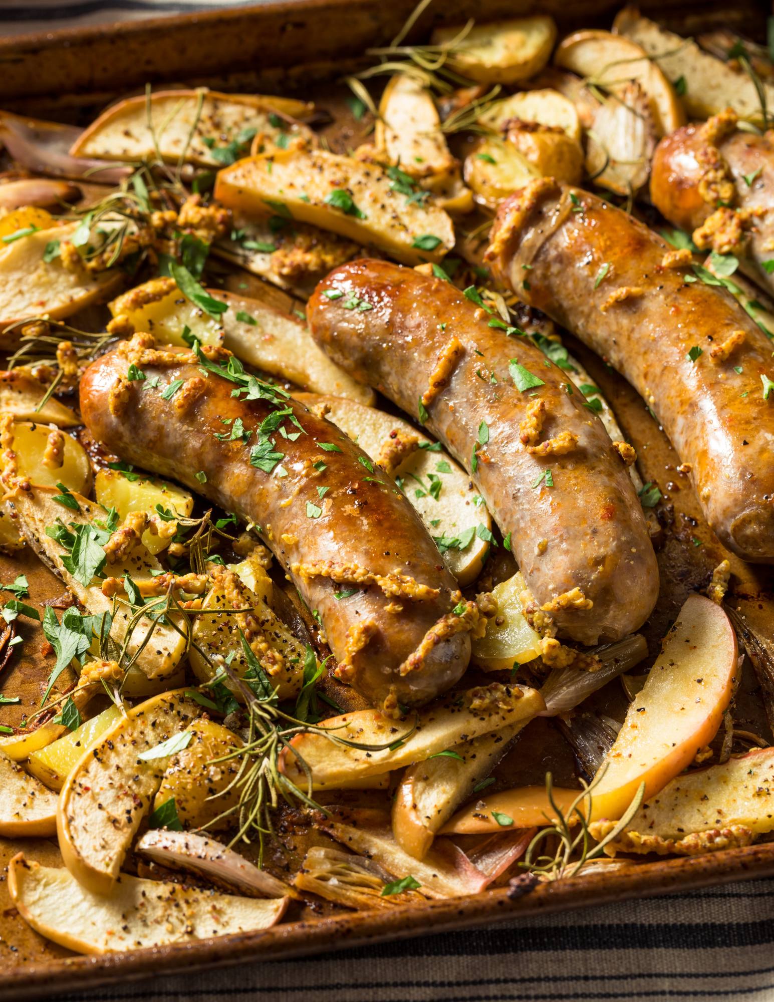 Chicken Apple Sausage Sheet Pan Dinner - Simple And Fraiche