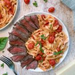 Burst Cherry Tomato Pasta and Steak