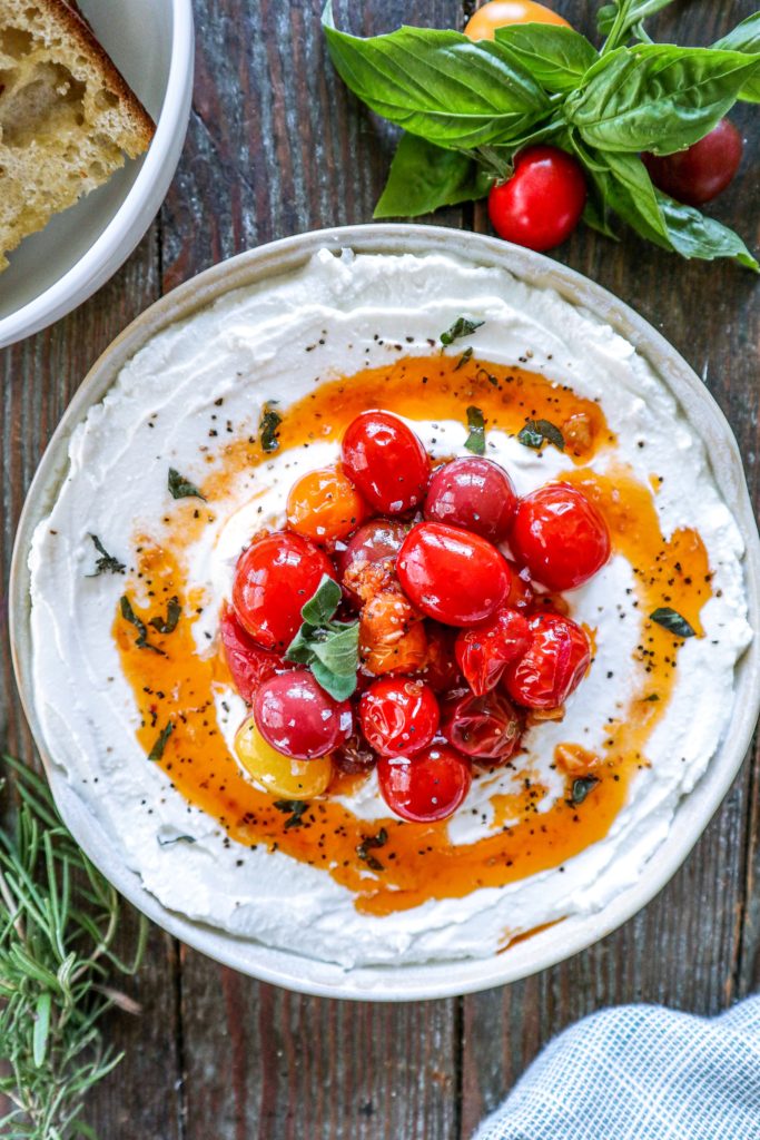 Whipped Feta With Blistered Tomatoes
